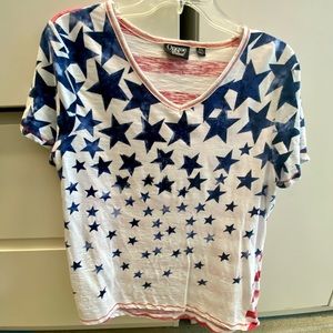 Patriotic embellished T-shirt